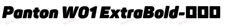 Panton W01 ExtraBold字体转换